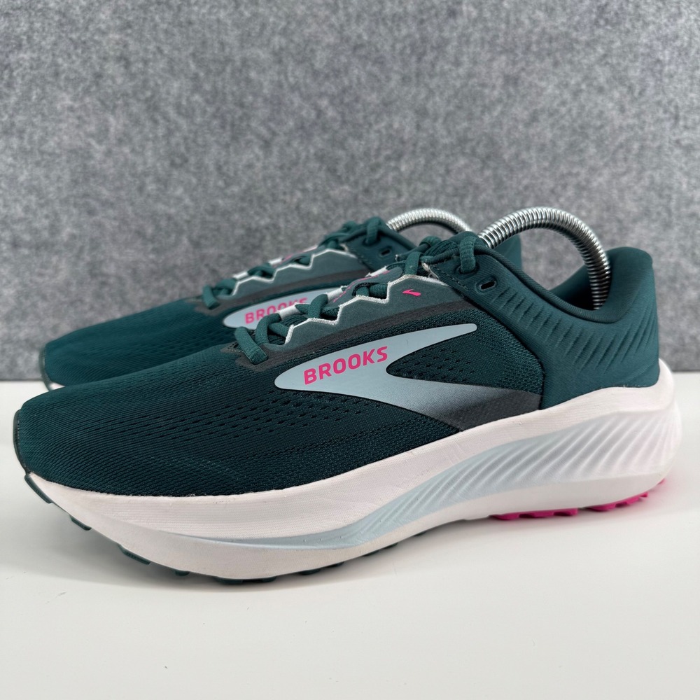 Brooks Anthem 6 Running Shoes Womens 9 Green Pink DNA LOFT 1204611B317 Worn 1x